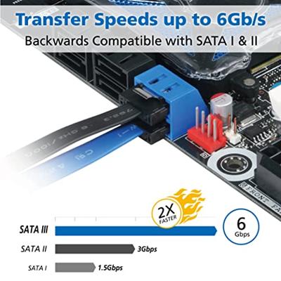 Akasa PROSLIM SATA 3.0 50cm - [AK-CBSA05-50BL]