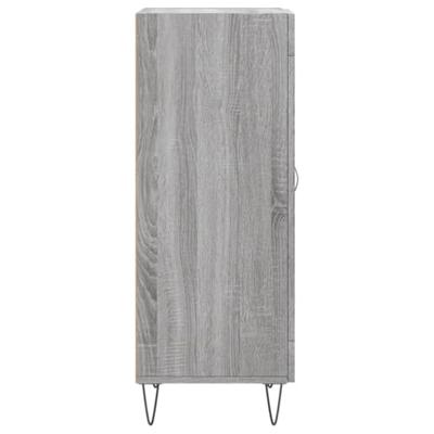 Dressoir 34,5x34x90 cm bewerkt hout grijs sonoma eikenkleurig Dressoir 34,5x34x90 cm bewerkt hout grijs sonoma eikenkleurig
