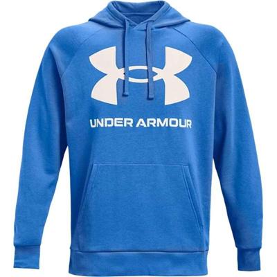 Herenhoodie Under Armour Rival Blauw Maat S