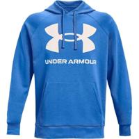 Herenhoodie Under Armour Rival Blauw Maat S - thumbnail