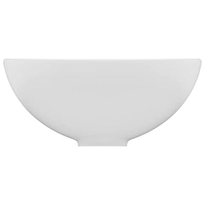 VidaXL Wastafel rond 32,5x14 cm keramiek matwit VidaXL Wastafel rond 32,5x14 cm keramiek matwit