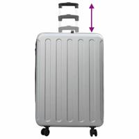 VidaXL Koffer met slot zilver 50 x 30 x 76 cm abs kunststof - thumbnail