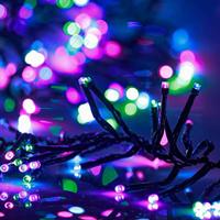 VidaXL Lichtslinger cluster met 2000 led&apos;s pastel meerkleurig 17 m pvc - thumbnail