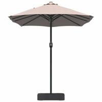 Tuinparasol Taupe 385 x 209 x 244 cm Stof - thumbnail