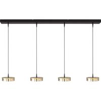 Masterlight 4-lichts hanglampImperia 130cm zwart met goud - 2041-05-02-02-130-4 - thumbnail