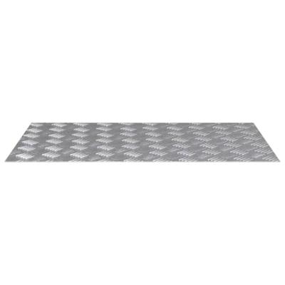 VidaXL Trap tread rechthoekig 2 pcs zilver 80 x 50 cm aluminium VidaXL Trap tread rechthoekig 2 pcs zilver 80 x 50 cm aluminium