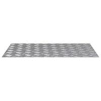 VidaXL Trap tread rechthoekig 4 pcs zilver 80 x 50 cm aluminium - thumbnail