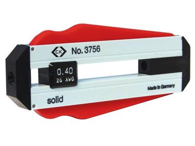 C.K T3756 25 Draadstripper Geschikt voor: PVC-draden, PTFE-draden 0.25 mm (max) C.K T3756 25 Draadstripper Geschikt voor: PVC-draden, PTFE-draden 0.25 mm (max)