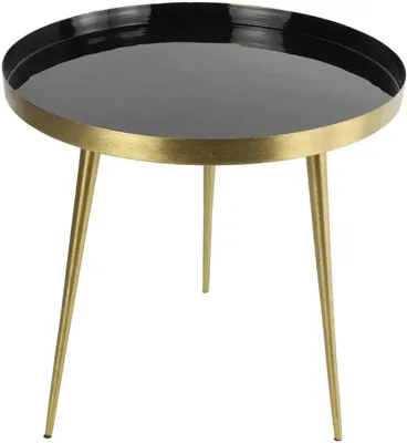 Countryfield bijzettafel metaal barton 46x46 cm zwart Countryfield bijzettafel metaal barton 46x46 cm zwart