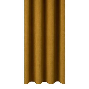Gordijnstof Finn - okergeel