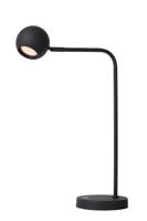 Lucide COMET - Oplaadbare Bureaulamp - Accu/Batterij - LED 3 StepDim - 1x3W 2700K - Zwart - thumbnail