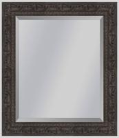 Brocante spiegel met ornament Sevilla Bruin eiken small 49mm - thumbnail