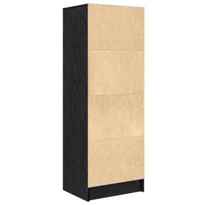 Hoge kast met lade Zwart Eiken 45,5 x 34 x 127 cm