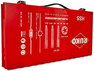 RUKO 245030 Machinetapboorset 44-delig Metrisch M3, M4, M5, M6, M8, M10, M12 Rechtssnijdend HSS 1 set(s) RUKO 245030 Machinetapboorset 44-delig Metrisch M3, M4, M5, M6, M8, M10, M12 Rechtssnijdend HSS 1 set(s)