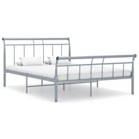 Bedframe metaal grijs 140x200 cm - thumbnail