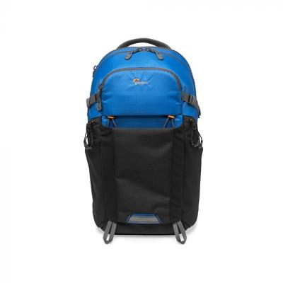 Lowepro LP37259-PWW Photo Active Zaino Outdoor con Divisori QuickShelf, Tablet 12”/iPad, Vano Idrataz. 2L, per Fotocamere Mirrorless, Sony, Canon, Nikon, Lenti, Gimbal, Droni, DJI, Osmo, Blu/Nero