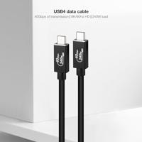 NANOCABLE 10.01.5001 - USB 4 Gen 3x2 40Gbps 5A/240W, USB-C naar USB-C, compatibel met Thunderbolt 3 en Thunderbolt 4, tot 8K bij 60Hz, zwart, 1 meter - thumbnail