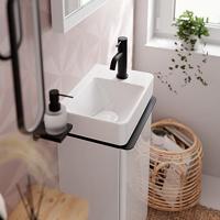 Hansgrohe Tecturis S ééngreeps wastafelkraan 80 CoolStart met PopUp trekwaste, mat zwart - thumbnail