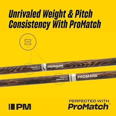 ProMark Mike McIntosh Light FireGrain Marching drumstokken met houten tip ProMark Mike McIntosh Light FireGrain Marching drumstokken met houten tip