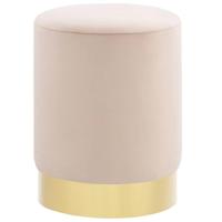 Kruk fluweel abrikoos- en goudkleurig - thumbnail