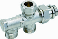 Comap Onderblok zelfdichtend 1 pijps M22 met afsluiter vernikkeld 438522B - thumbnail