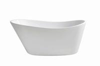 Mueller Trapeze vrijstaand ligbad glans wit 170x77cm - thumbnail