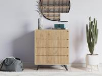 Commode TUVERA 4 lades eik - thumbnail
