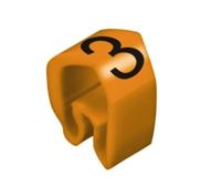 Weidmüller CLI C 2-4 OR/SW 3 MP Markeerring Opdruk 3 Buitendiameter 4 tot 10 mm 0251311512 - thumbnail