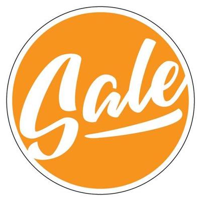 Pictogram Sale - oranje diameter 31,5cm