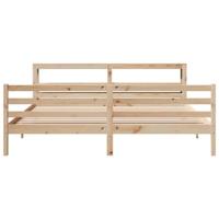 Bedframe zonder matras massief grenenhout 200x200 cm - thumbnail