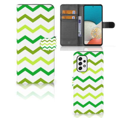 Samsung Galaxy A53 | Telefoon Hoesje | Zigzag Groen Samsung Galaxy A53 | Telefoon Hoesje | Zigzag Groen
