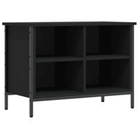 VidaXL Schoenenkast 69x35x50 cm bewerkt hout zwart - thumbnail