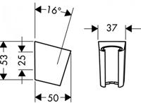 Hansgrohe Handdouchehouder Porter S Wand Gepolijst Goud - thumbnail