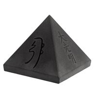 Edelsteen Piramide Zwarte Toermalijn met Reiki Symbolen - 45 mm - thumbnail