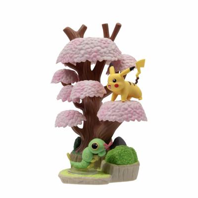 Jazwares Pokémon environment figuren set - caterpie & pikachu