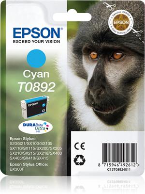 Epson inktpatroon Cyan T0892 DURABrite Ultra Ink - [C13T08924021]