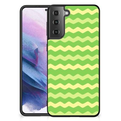 Samsung Galaxy S21 Plus Back Case Waves Green