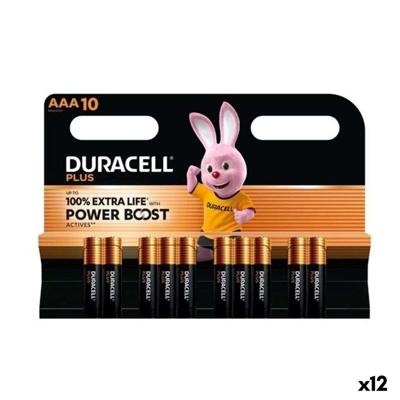 Alkalinebatterijen DURACELL PLUS POWER 1,5 V AAA 10 Onderdelen (12 Stuks)