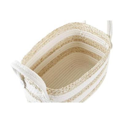 Mand DKD Home Decor Wit Beige Natuurlijke Vezel 33 x 16 x 19 cm Mand DKD Home Decor Wit Beige Natuurlijke Vezel 33 x 16 x 19 cm