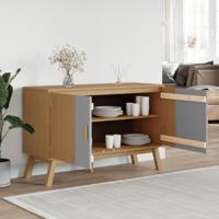 Dressoir OLDEN 114x43x73,5 cm massief grenenhout grijs en bruin - thumbnail