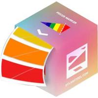 Dylan Stoel Transparent Rainbow Focus Markers 100 stuks - thumbnail