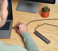 USB-HUB Trust 24967 HALYX 7C Grijs - thumbnail