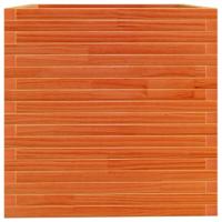 Plantenbak 70x70x72,5 cm massief grenenhout wasbruin - thumbnail