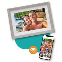 Pora&co Digitale Fotolijst met WiFi & Frameo App 10 inch, wit / zilver - thumbnail