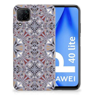 Huawei P40 Lite | TPU | Siliconen hoesje | Flower Tiles