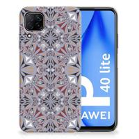 Huawei P40 Lite | TPU | Siliconen hoesje | Flower Tiles - thumbnail