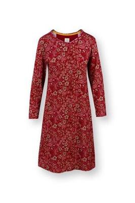 Pip Studio Pip Studio Danai Long Sleeve Nightdress Daisy Dreams Red L