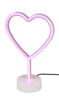 Trio TafellampHeart met roze licht - R55210101 - thumbnail