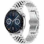 Stalen band - Zilver - Huawei Watch 4 (pro) / 3 (pro) / Ultimate - thumbnail