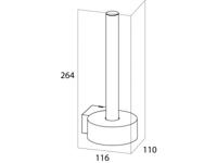 Tiger Nomad Reserverolhouder Chroom 11.6x26.4x11cm 247930346 - thumbnail